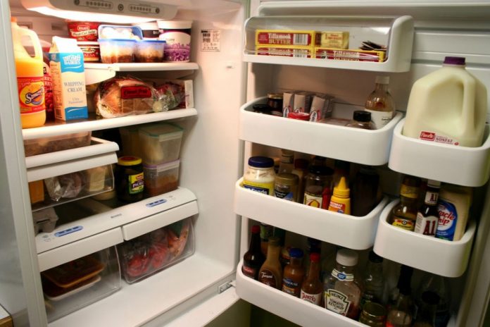 open refrigerator