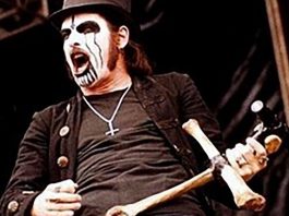 King Diamond, seen here giving whiny bitches something to cry about.