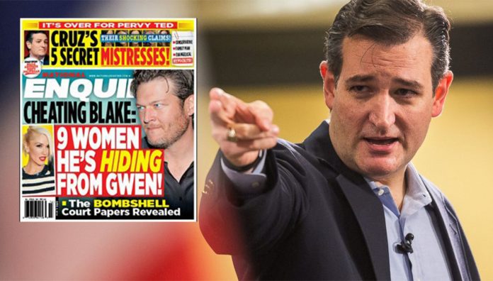 Ted Cruz is under fire for marriage infidelity.