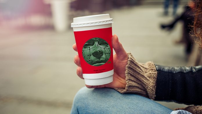 The controversial Starbucks Hellraiser holiday cup.