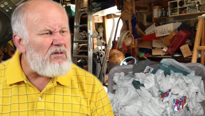 Terry Adkinson of Grass Valley, CA has the world's largest collection of soiled Handkerchiefs.