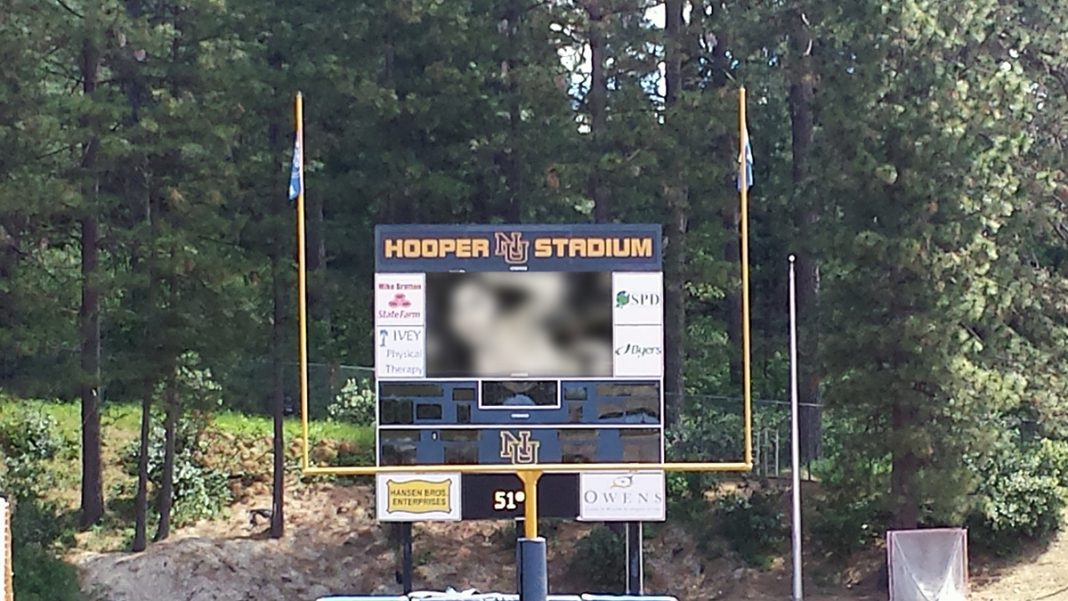 "Russian" hackers have claimed responsibility for placing adult movies on an area high schools JumboTron. Source: High School Senior Kevin Thomas.