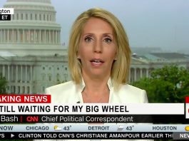 Out of the blue, Chief Political Correspondent Dana Bash recounted her disappointment in not receiving a Big Wheel for Christmas.