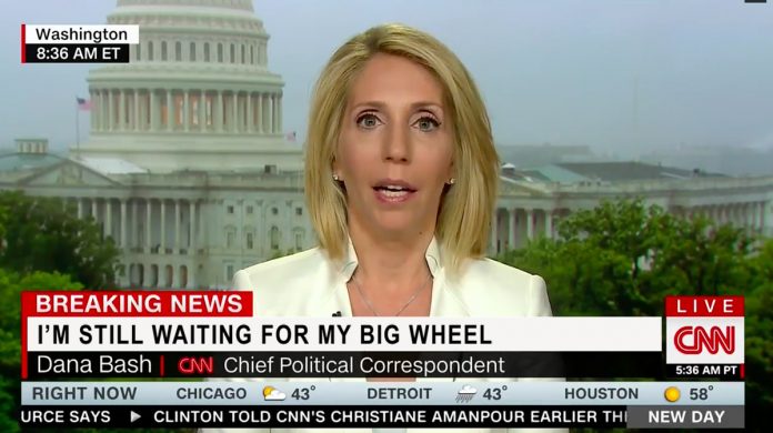 Out of the blue, Chief Political Correspondent Dana Bash recounted her disappointment in not receiving a Big Wheel for Christmas.