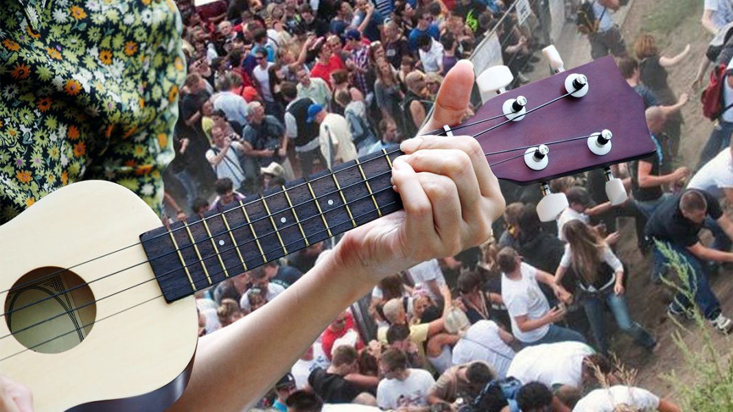 Pandemonium struck an annual Ukulele festival
