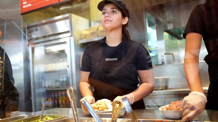 Denise Hancock announced to her fellow Chipotle workers that "she's just in it for the money."