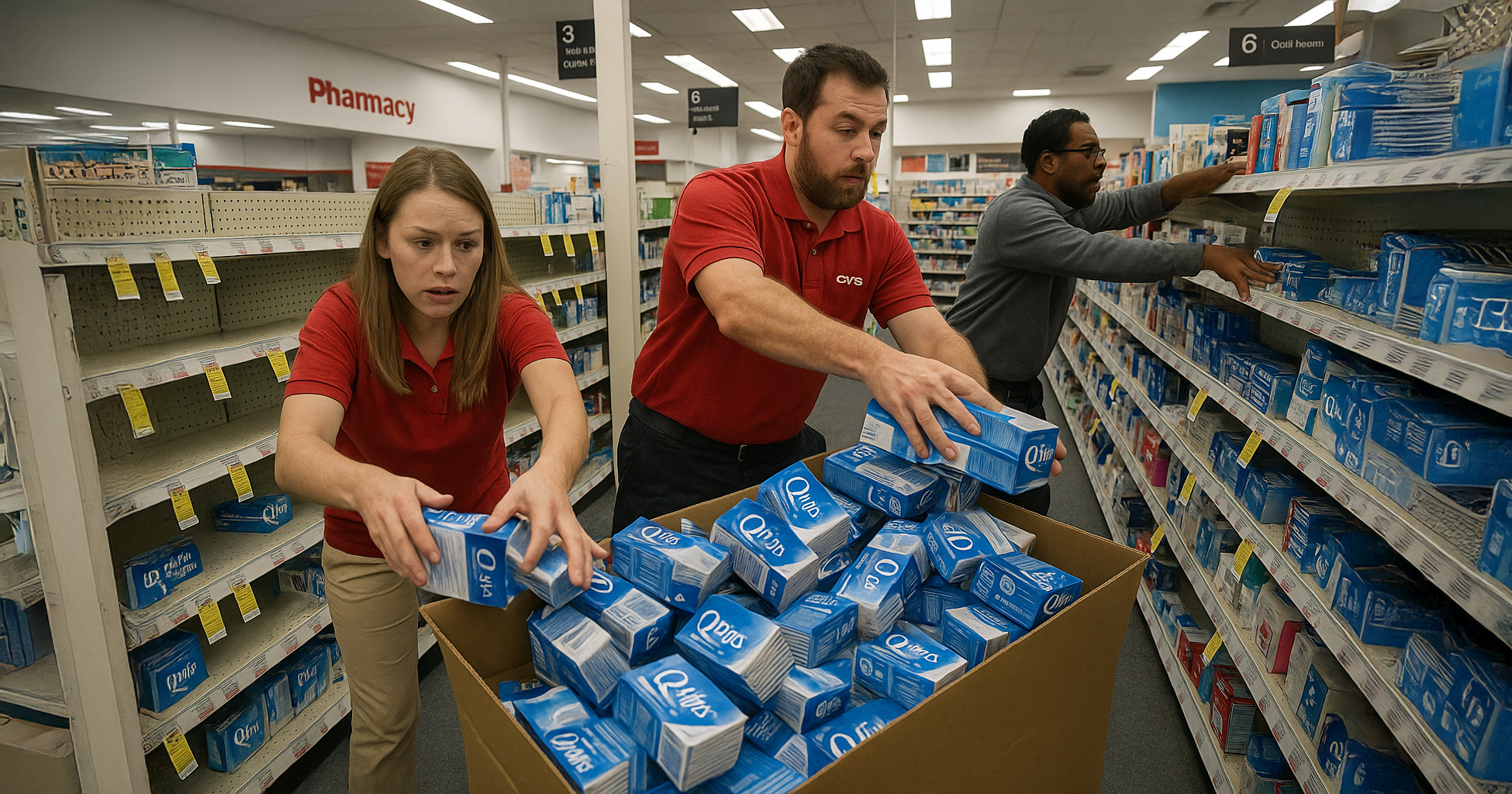 Panic at the pharmacy: CVS employees scramble to purge Q-Tip shelves following the leaked memo. “We were told to treat them like recalled uranium rods,” said one associate.